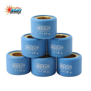 SUN New High Wear Resistant Brass CVT Weight Rollers Taiwan Made 20x15mm 18G SKYDRIVE125/CLICK125 I/PCX <b>Scooter</b> <b>Parts</b> - Product Image 1