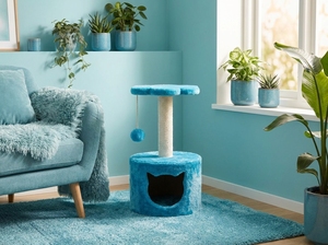 Blue Blossom Petite Cat Retreat con Espíritu Juguetón - Product Image 6