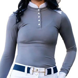 Ropa ecuestre de alta calidad, camisas ecuestres personalizadas, manga larga, equitación, servicios de capa base, camisa de espectáculo - Product Image 1
