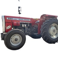 Tracteur miniature Massey 50 CV 2 roues motrices d'occasion en bon état, boîte de vitesses à double embrayage, moteur diesel 3 cylindres, boîte de vitesses multifonctionnelle pour la ferme