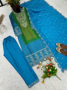 ชุดงานปักทำจากผ้าไหมชินอนบริสุทธิ์ล่าสุดออกแบบโดย fabzone - Product Image 2