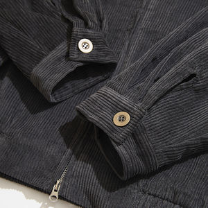 บอมเบอร์แจ็คเก็ตผ้าริ้วผ้าลูกฟูกสำหรับผู้ชายเสื้อแจ็กเก็ต2024ฤดูหนาว - Product Image 6