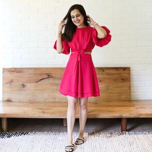 Robe courte indienne en coton fait à la main cadeau de mariage personnalisé mariée vêtements d'été fille fête porter robe cadeau pour elle en vente - Product Image 1