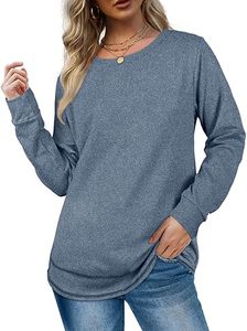 Sudadera de mujer de gran tamaño a la moda, Top informal de manga larga con cuello redondo suave y cálido - Product Image 2