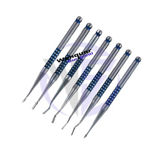 Proximateurs dentaires de haute qualité 7 pièces ensemble d'ascenseur de luxation Instruments d'extraction de dents en acier inoxydable de qualité supérieure - Product Image 4