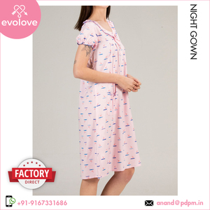 Camisón personalizable Rosa 100% rayón para mujer, camisón hasta el tobillo con estampado de cisnes, ropa de salón de talla grande - Product Image 3
