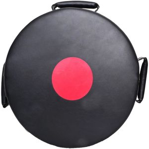 Escudo llamativo redondo círculo resistente negro + rojo de alta calidad personalizado - Product Image 1