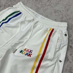 Pantalones Deportivos de Pierna Ancha con Cuentas de Encaje, Estilo Informal, de Nailon, para Hombre, Impresión Personalizada OEM - Product Image 3