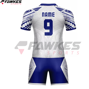Sublimación al por mayor Tarifa Nuevo estilo Equipo Logotipo personalizado Imprimir Uniformes de rugby transpirables - Product Image 2