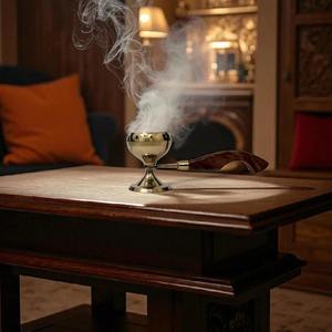 Brûleur d'encens de luxe brûleur d'encens tendance pour la méditation Temple culte salle de prière nouveauté élégant brûleur d'encens en laiton - Product Image 2
