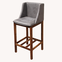 Tabouret de Bar moderne en bois de Sheesham/Acacia/mangue, avec siège en tissu indien, vente en gros, 2022, Offre Spéciale