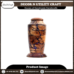 Venta al por mayor de urna de cremación de palisandro hecha a mano personalizada para cenizas de mascotas humanas, contenedor decorativo grabado para uso doméstico antiguo - Product Image 6