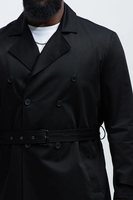 Vente chaude Manteau d'hiver chaud en laine pour homme Trench-coat Double boutonnage Coupe-vent Écologique Respirant Vêtement d'extérieur 2025