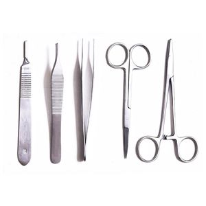 Ensemble d'instruments microchirurgicaux en acier inoxydable de haute qualité, 5 pièces, utilisation manuelle en milieu hospitalier - Product Image 6