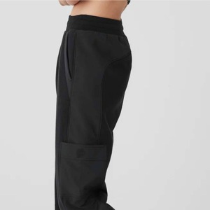Joggers con logotipo impreso personalizado XL para mujer, pantalones de chándal Cargo de lana transpirable de alta calidad, mallas de invierno, estilo plano al por mayor - Product Image 4
