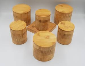 Frasco de bambú ecológico para cosméticos, crema, caja en T, joyería, el mejor precio, 100% - Product Image 2