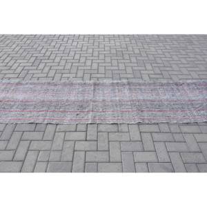 Rustique gris rouge grand 2.4x13.8 pieds zone tapis turc laine Latex support rectangulaire Patchwork pour salon couloir chambre tapis - Product Image 3