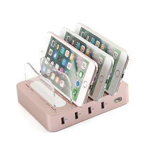 Station de charge multi-appareils personnalisée pour la famille, électronique tout-en-un, 4 ports USB-A, charge rapide, station de charge USB pour téléphones - Product Image 5