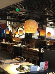 Suspension en bambou de lustre de décoration moderne vietnamienne - Product Image 5