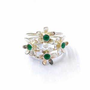 Green Onyx <b>Ring</b> for <b>Men</b> (6.0 Grams) Platinum Geometric Bezel Setting Rhodium Plated Fine Jewelry for Everyday Wear - Product Image 1