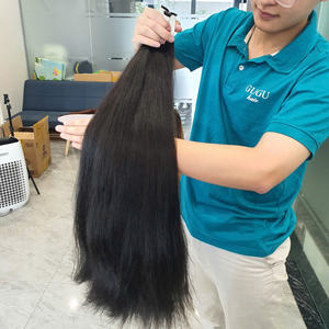 Accessoires de cheveux humains de couleur noire en gros mélangés cheveux humains vierges bruts non transformés en vrac pour femmes noires - Product Image 5