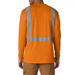 Camisa DE SEGURIDAD reflectante de alta visibilidad hecha a medida con mangas largas para hombres 2025 Camisa de seguridad personalizada para uso al aire libre - Product Image 2