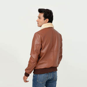 Chaqueta de cuero de motorista para hombre, suministro en línea del mejor estilo del mercado, directamente de fábrica, diseñe su propia chaqueta de cuero para hombre - Product Image 5