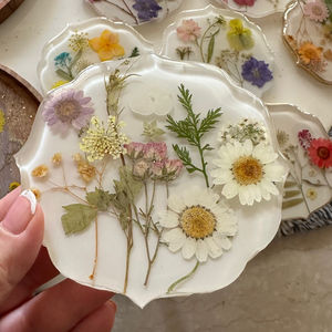 ที่รองแก้วเรซิ่นงานฝีมือสุดหรูสำหรับตกแต่งโต๊ะอาหารและเป็นของขวัญจากอินเดีย - Product Image 5