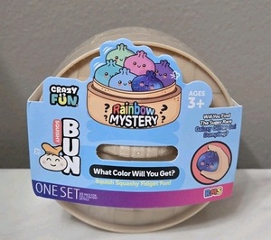 New Crazy Fun Rainbow Mystery <b>Squishy</b> Bun Chance at Galaxy Glitter Gel Dumpling - Product Image 1
