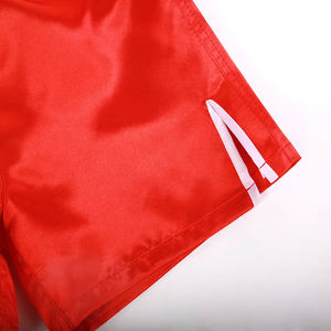 Pantalones cortos deportivos de poliéster 100% para hombre al por mayor, ropa de boxeo y muay thai con logotipo personalizado y función elástica - Product Image 3