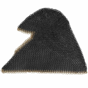 Auténtica Capucha de Malla Metálica Medieval Hecha a Mano en Acero Suave, Armadura de Caballero para Cosplay y Reenactment - Product Image 2