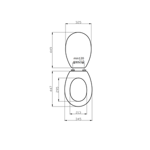 Copriwater in MDF Compatibile con il Modello Piemontesina - Product Image 3