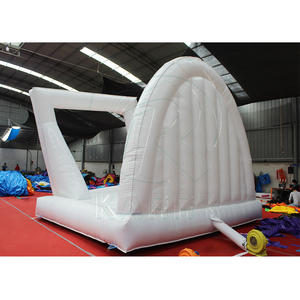 Château gonflable blanc populaire en gros, cadre photo, publicité gonflable, mariage, trampoline gonflable, photographie portable - Product Image 4