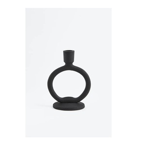 Modern Style Black Decorative Metal Candle <b>Stand</b> for Home and Christmas Decoration - Product Image 3