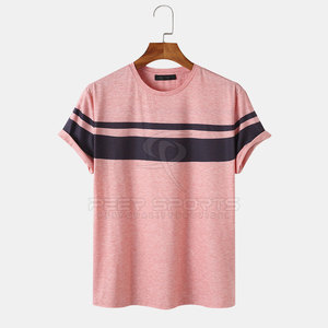 T-shirt pour homme de haute qualité, coupe ample, 100% coton, design OEM, style hip-hop, manches courtes, 220g, séchage rapide, respirant, écologique - Product Image 1