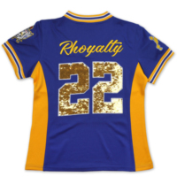 Camiseta de Fútbol Americano para Hombre Exoro Apparels, Ligera, Transpirable y de Alta Calidad - Color Azul Rey |   Camiseta de Manga Corta 100% Poliéster Personalizada