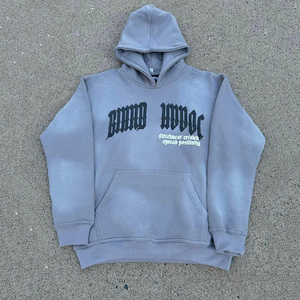 Ensemble survêtement personnalisé en coton brodé pour homme, vêtements d'extérieur, ensemble de jogging pour homme, survêtements vierges - Product Image 2