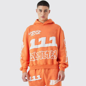 Vente en gros de survêtements en coton personnalisés Survêtement Hip Hop confortable, respirant et ajusté pour hommes Sports d'hiver OEM personnalisés pour hommes - Product Image 5