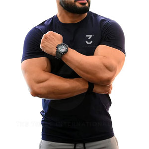 OEM Sports Clothing <b>Men</b> Gym T Shirts Designed With Smooth <b>Stretch</b> Fabric For Athletic Training Running And Workout Performance - Product Image 5