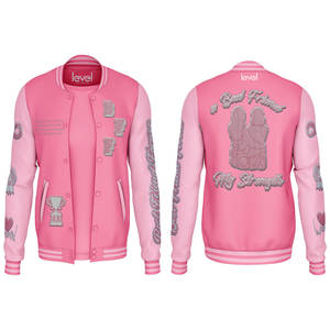 Veste universitaire bleue à patchwork rayé avec logo personnalisé OEM pour hommes, manches en cuir de laine entièrement personnalisées, taille XS - Product Image 3