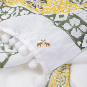 ผู้ผลิตผ้าซิ่นพิมพ์ลายผ้าฝ้ายคุณภาพสูงสําหรับผู้หญิงแฟชั่นฤดูร้อนผ้าซิ่นผ้าฝ้ายพิมพ์ลายสีเหลือง - Product Image 6