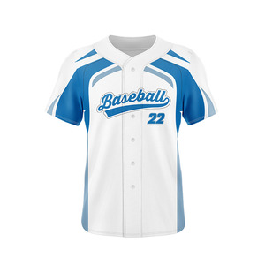 Fabricant de maillots de baseball de haute qualité avec impression par sublimation motifs de rayures de broderie maillot de baseball vierge - Product Image 6