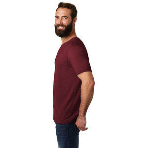 T-shirts pour hommes en mélange de trois tissus, poids lourd, 100% coton/personnalisés, séchage rapide, respirants, impression d'écran graphique personnalisée - Product Image 4