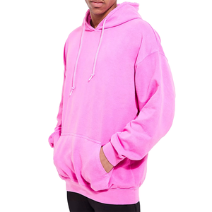 Sweat à capuche personnalisé de luxe 500 Gsm 600 Gsm 100% coton mélangé Techniques brodées à capuche Conception d'épaule tombante pour hommes avant - Product Image 1