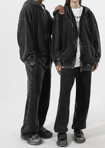 เสื้อฮู้ดสำหรับผู้ชายเสื้อผ้าแนวสตรีทแบบลำลองเสื้อผ้าฝ้าย100% ฤดูหนาวมีสีต่างกันมาใหม่สีพื้น - Product Image 4