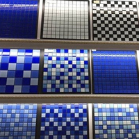 Mosaico de cristal para piscina Azulejos de pared para exteriores Mosaico de piscina