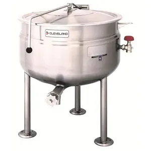 Cleveland Range KDL125F Industrial Cooking Pot 125 Gallon Direct Steam <b>Kettle</b> with Steam Control Valve - Product Image 1