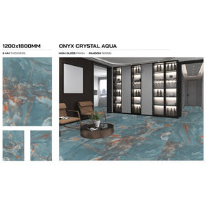 Vente en gros 1200X1800mm Design moderne Porcelaine Émaillée Numérique Carreaux de sol Attrayant Brillant Texture Solide - Product Image 3