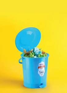 Cubo de Basura de Plástico Azul Liso con Pedal, Capacidad de 5L, Estructura de Pedal para el Hogar, Calidad Premium, Manos Libres - Product Image 3