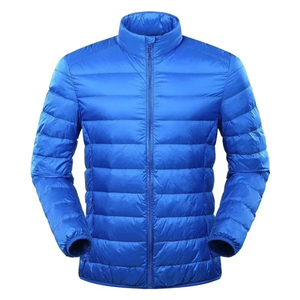 Chaqueta de nieve cortavientos de talla grande de alta calidad, Parka de invierno, chaqueta acolchada con logotipo frontal y cuello levantado de lona para hombre personalizada - Product Image 3